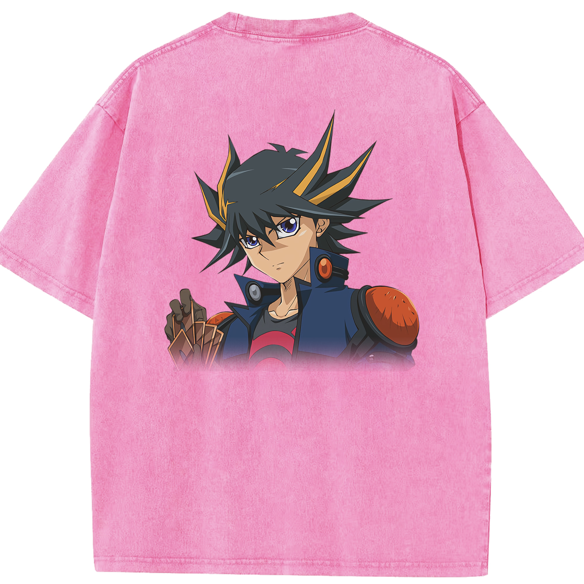 （画像用） 遊☆戯☆王 Yu-Gi-Oh! 綿100% ヴィンテージ風 半袖Tシャツ（背面プリント）